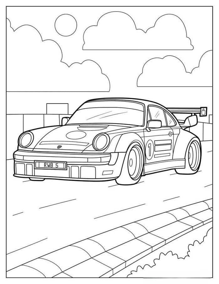 tranh tô màu ô tô (27)