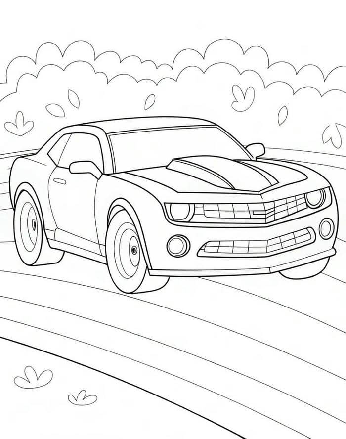 tranh tô màu ô tô (7)