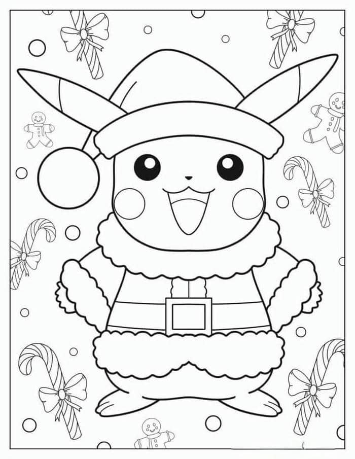 tranh tô màu pikachu (10)