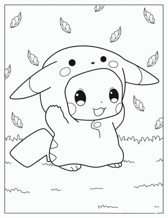 tranh tô màu pikachu (11)