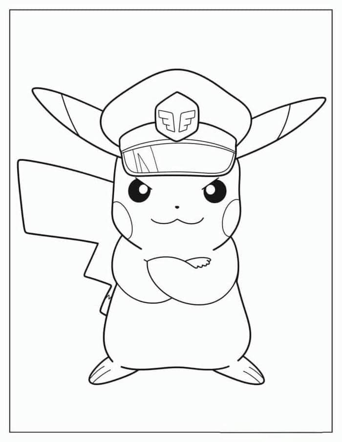 tranh tô màu pikachu (15)