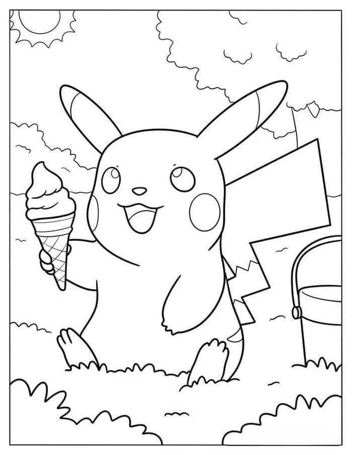 tranh tô màu pikachu (19)