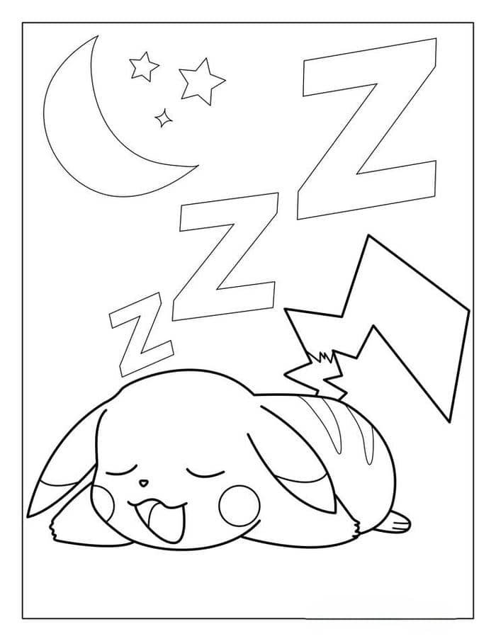 tranh tô màu pikachu (20)