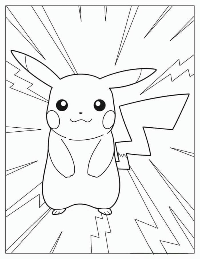tranh tô màu pikachu (3)