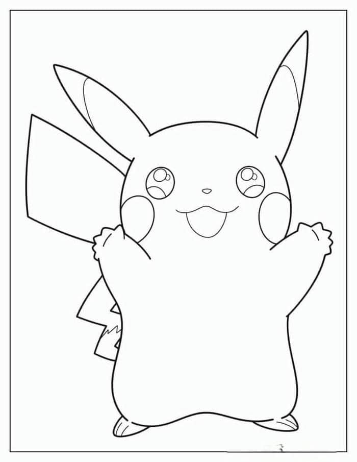 tranh tô màu pikachu (6)
