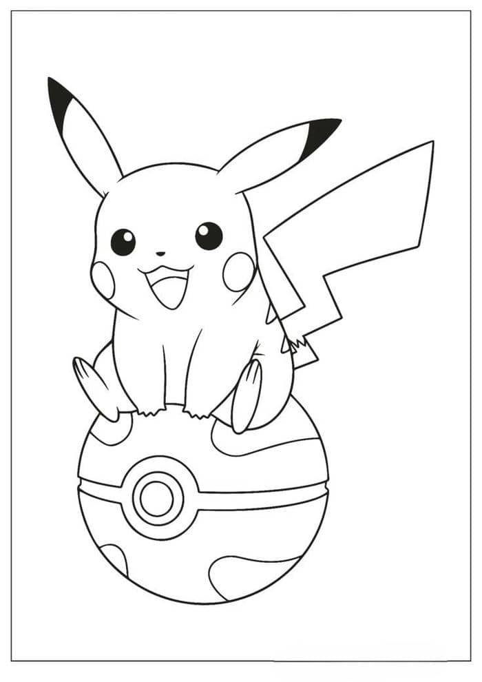 tranh tô màu pikachu (7)