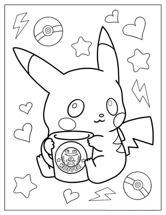 tranh tô màu pikachu (9)