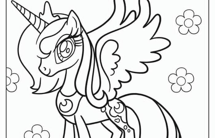 Chia sẻ 80+ tranh tô màu Pony dễ thương, đáng yêu cho bé