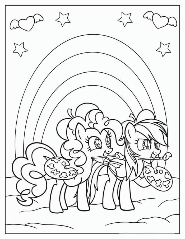 tranh tô màu pony (20)