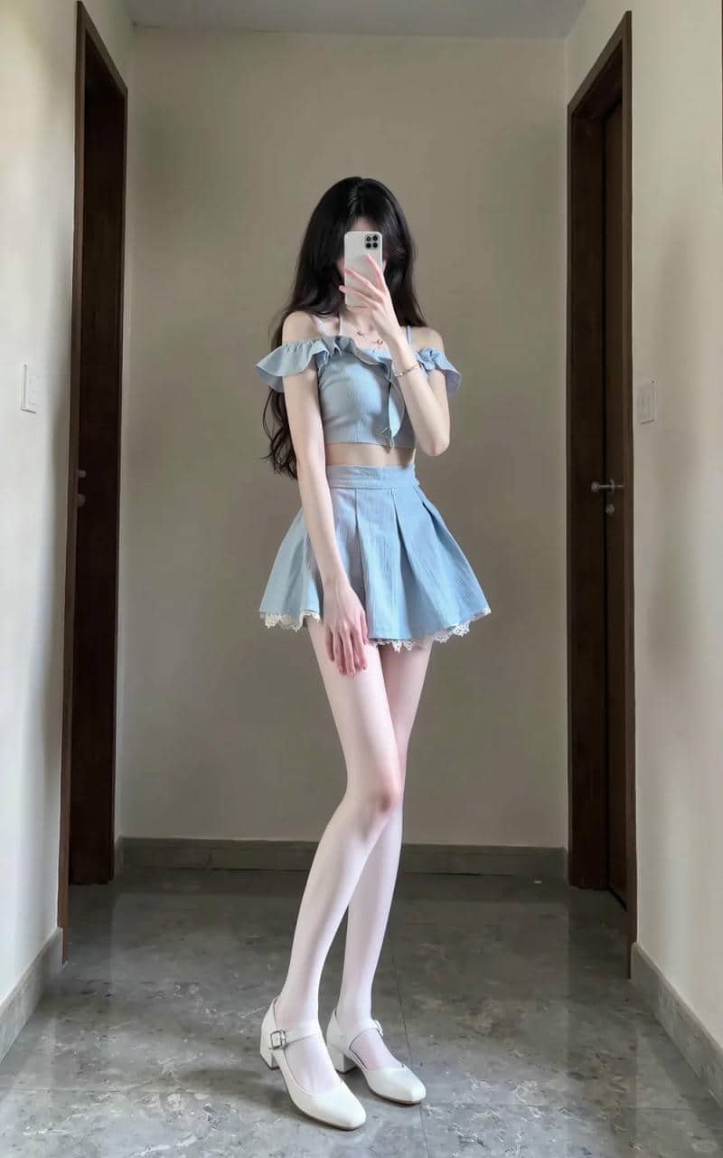 gái xinh mặc váy ngắn (37)